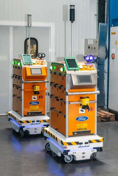 Mobile Robots used at Ford