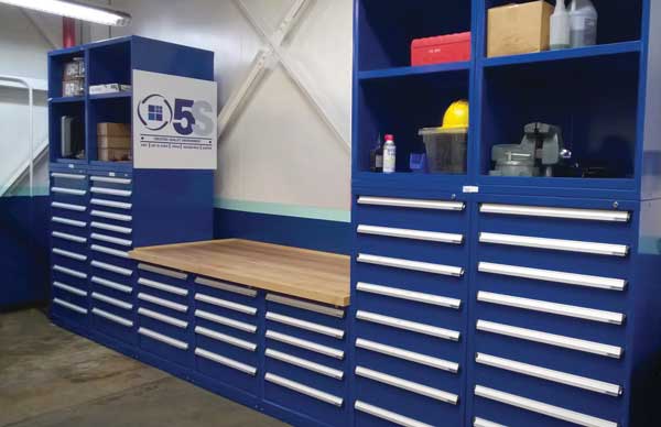 Industrial Storage HD Shelves with worktop