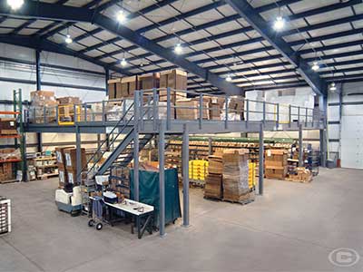 Multipurpose warehouse mezzanines