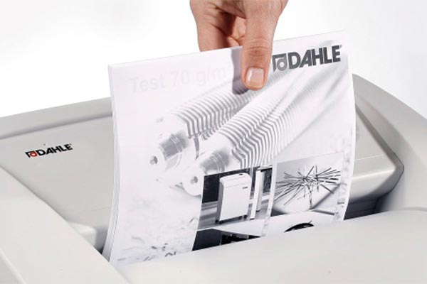 Shredding documents, Dahle Shredders